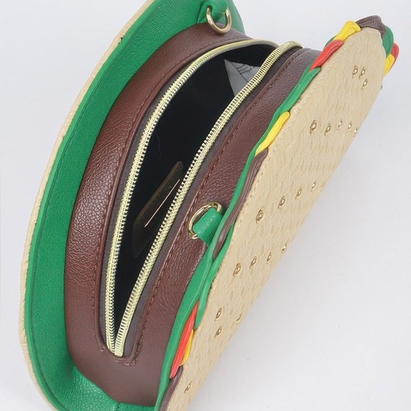 Studded Taco Shape Clutch - Picture 5 of 5